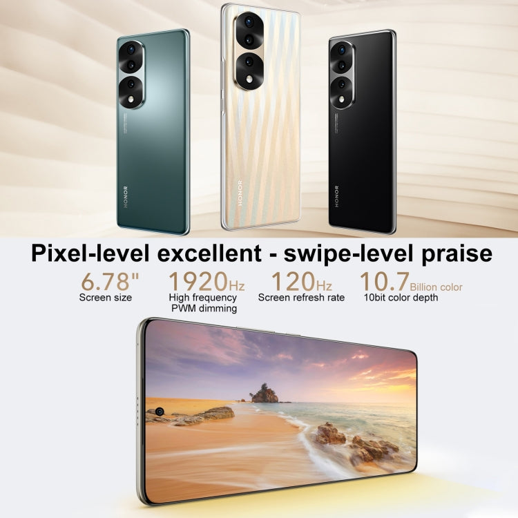 Triple Back Cameras, Screen Fingerprint Identification, 6.78 inch Magic UI 6.1 Dimensity 9000 Octa Core up to 3.05GHz, Network: 5G, OTG, NFC, Not Support Google Play, Honor 70 Pro+ 5G 8GB+256GB Triple Back Cameras, Screen Fingerprint Identification, 6.78 inch Magic UI 6.1 Dimensity 9000 Octa Core up to 3.05GHz, Network: 5G, OTG, NFC, Not Support Google Play, Honor 70 Pro+ 5G 8GB+256GB